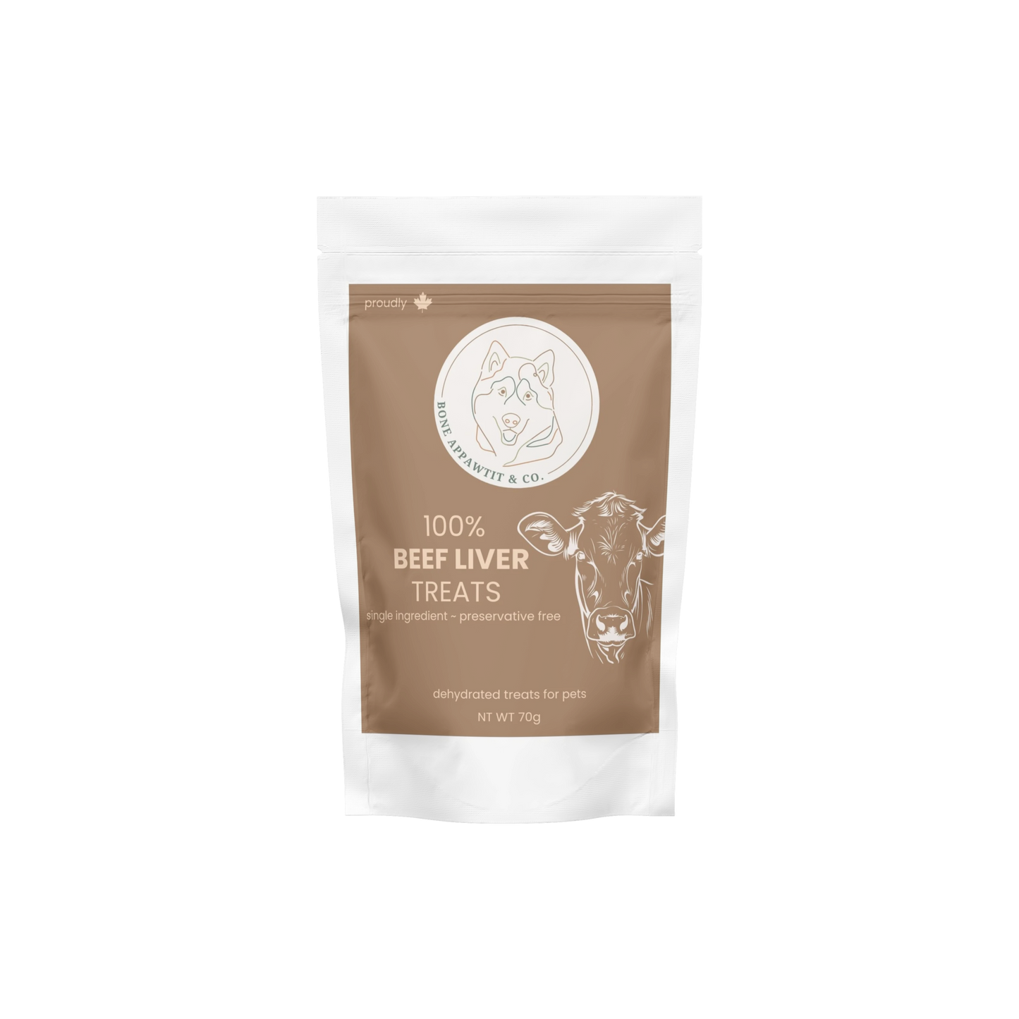 Dehydrated Beef Liver Treats - 70g bag