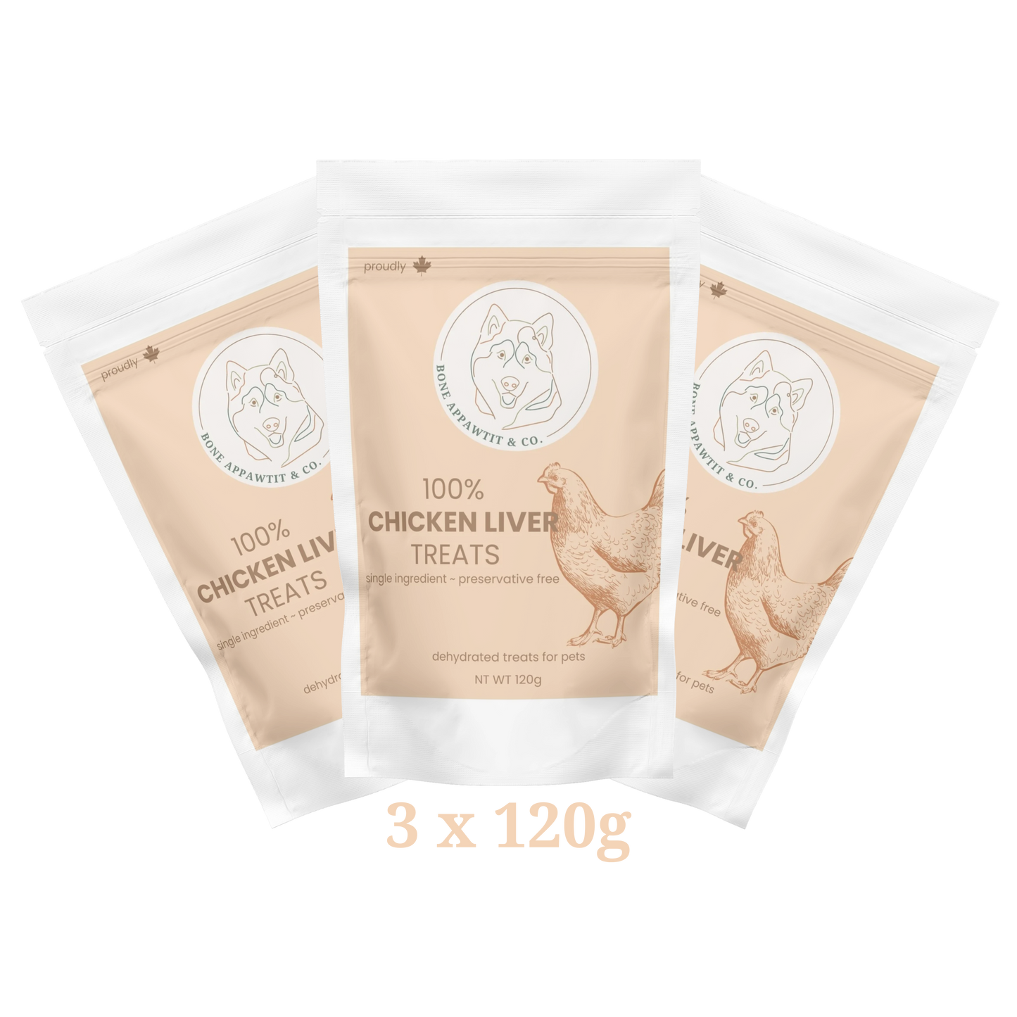 Chicken Liver Super Chewer – 3 x 120g Bags
