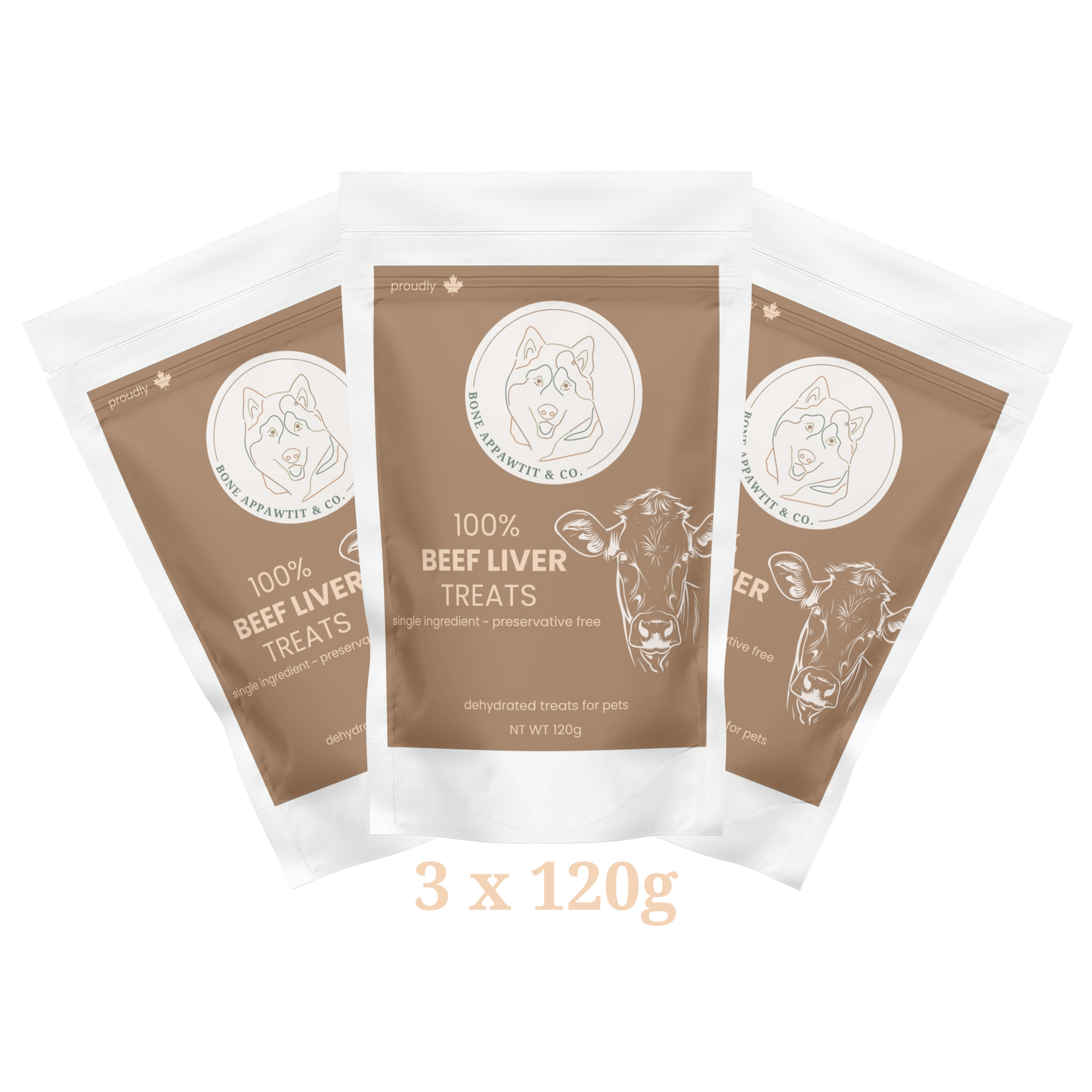 Beef Liver Super Chewer – 3 x 120g Bags