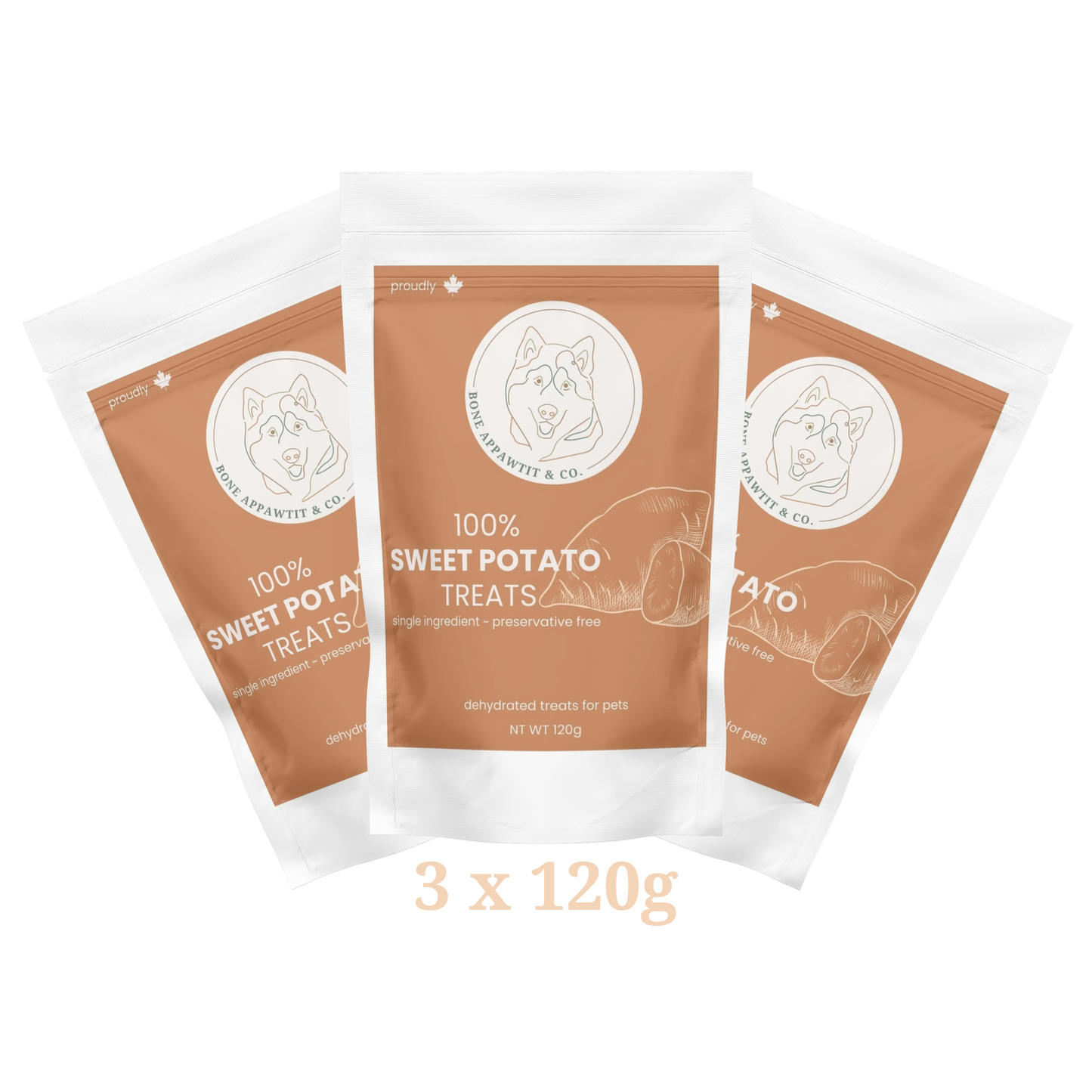 Sweet Potato Super Chewer – 3 x 120g Bags
